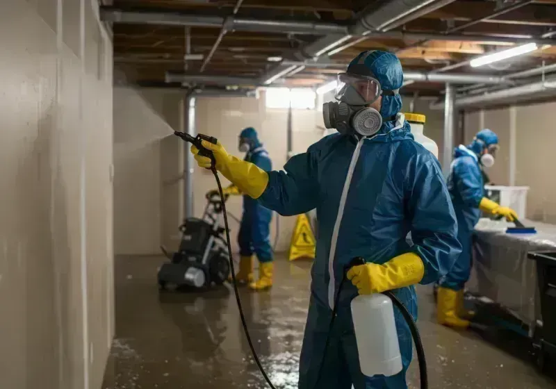 Basement Sanitization and Antimicrobial Treatment process in La Salle, IL